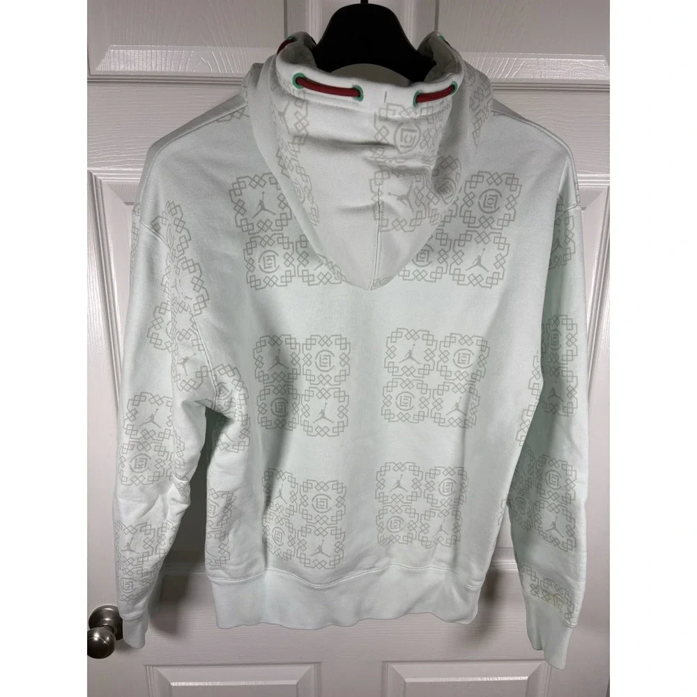 Nike Air Jordan x CLOT Jade Fleece Hoodie Barely Green Mens Size M DO0007-394
